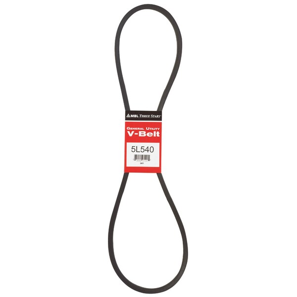 Mbl Mitsuboshi FHP General Utility V-Belt 0.63 in. W X 54 in. L For Fractional Horsepower Motors 5L540A - main